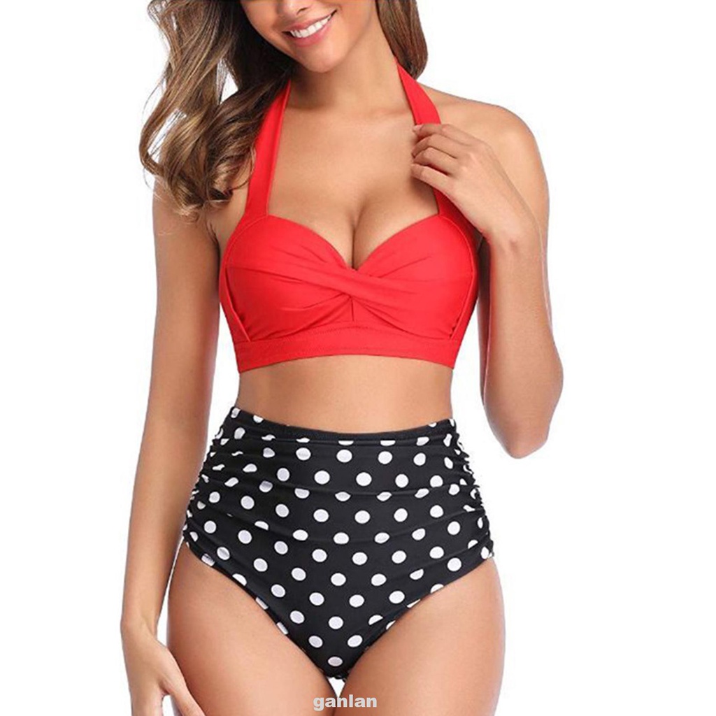 Bộ Đồ Bơi Bikini Hai Mảnh Cổ Chữ V In Họa Tiết Hoa Mềm Mại Quyến Rũ Cho Nữ | BigBuy360 - bigbuy360.vn