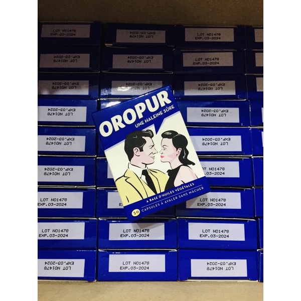 Viên tinh dầu thơm miệng Oropur 50 viên