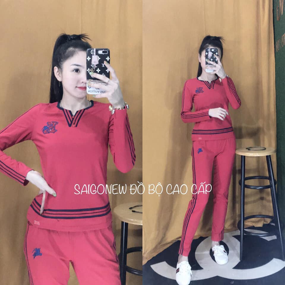 Đồ bộ tay dài lo thêu, chạy viền y Hình- Form đẹp | BigBuy360 - bigbuy360.vn