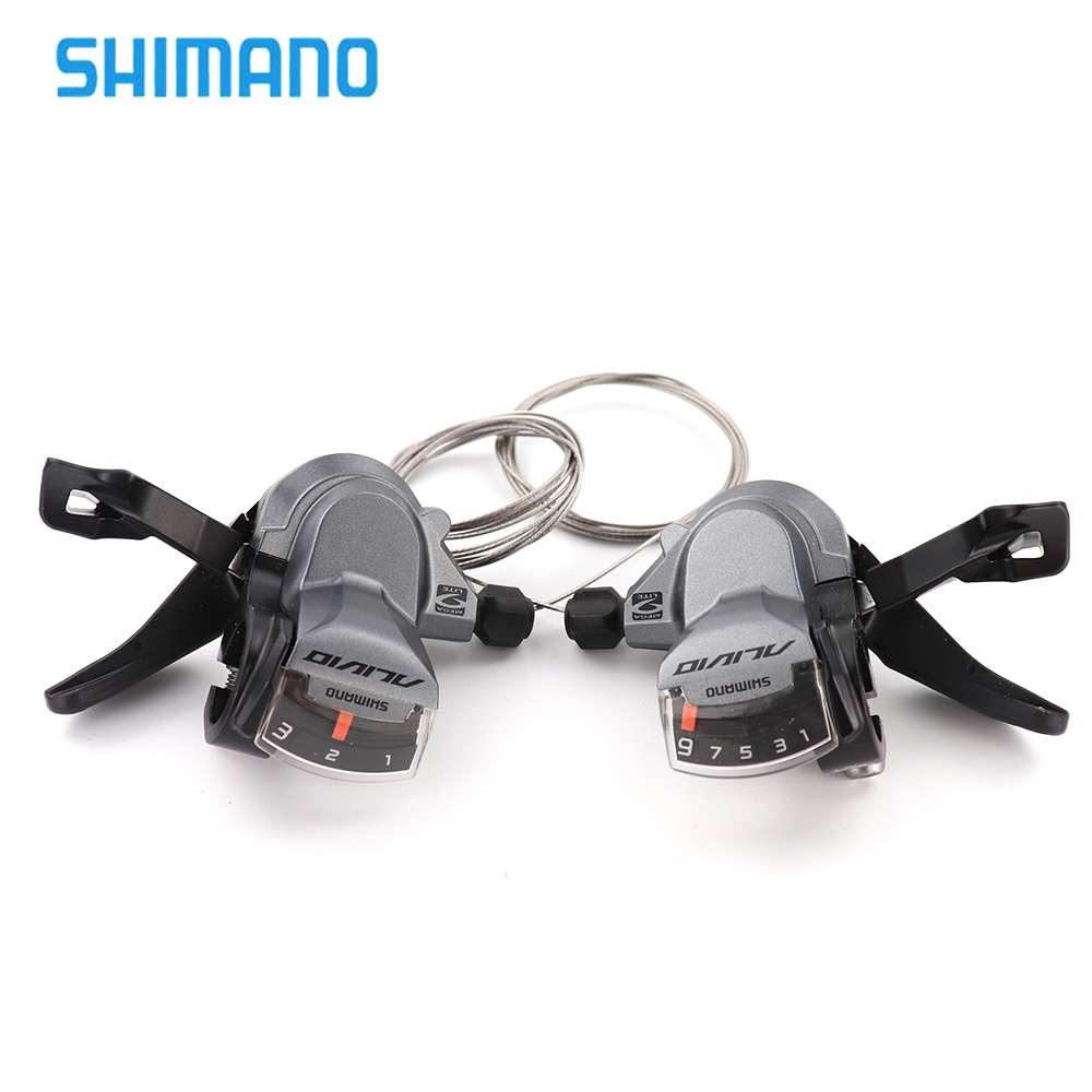 SHIMANO Bộ Kích Hoạt Cần Gạt Số Tốc Độ ALIVIO SL M4000 3X9S 27 Left & Right, Với Bên Trong Cáp-168-Digital