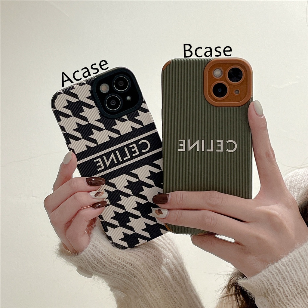 Ốp Điện Thoại Nhựa Cứng Họa Tiết CEL1NE Kiểu Retro Cho iPhone13 12 mini 11 PRO MAX 6/6s 7/8plus SE2 X/XS XR XSMAX #Hg4892