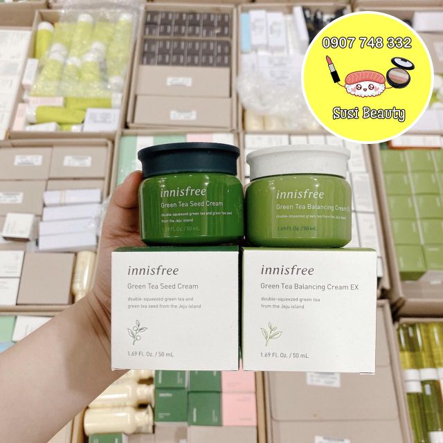 Kem Dưỡng Chiết Xuất Trà Xanh Innisfree Green Tea Cream