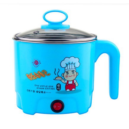 Nồi Lẩu Mini - Ca Nấu Mì ĐA NĂNG Siêu Tốc Siêu Tiện Lợi 1.6L, Nồi Lẩu 1 Người- Màu Ngẫu Nhiên