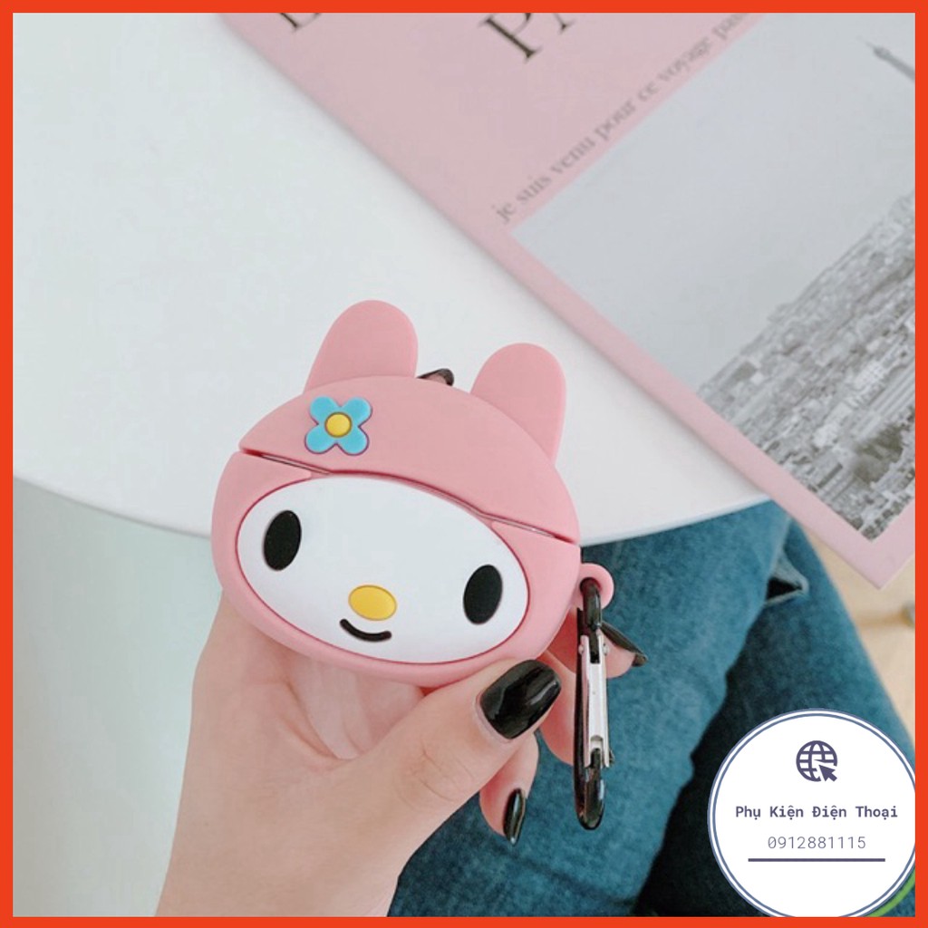🍀 🌟 Vỏ bọc silicon Airpods 3 🌟 Gấu nâu ngậm núm + heo hồng + thỏ hồng cho hộp sạc tai nghe Bluetooth Airpod ⚡P