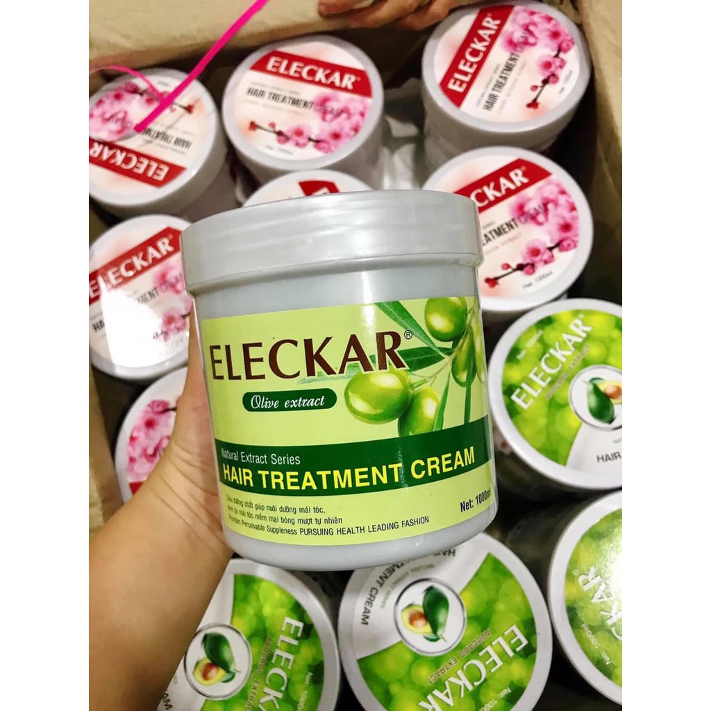 KEM HẤP DẦU Ủ TÓC ELECKAR 1000ML HÀNG CHÍNH HÃNG