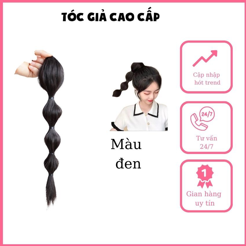 Tóc giả hồ lô, dạng ngoặm nhỏ