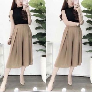 Quần Voan Ống Rộng Culottes