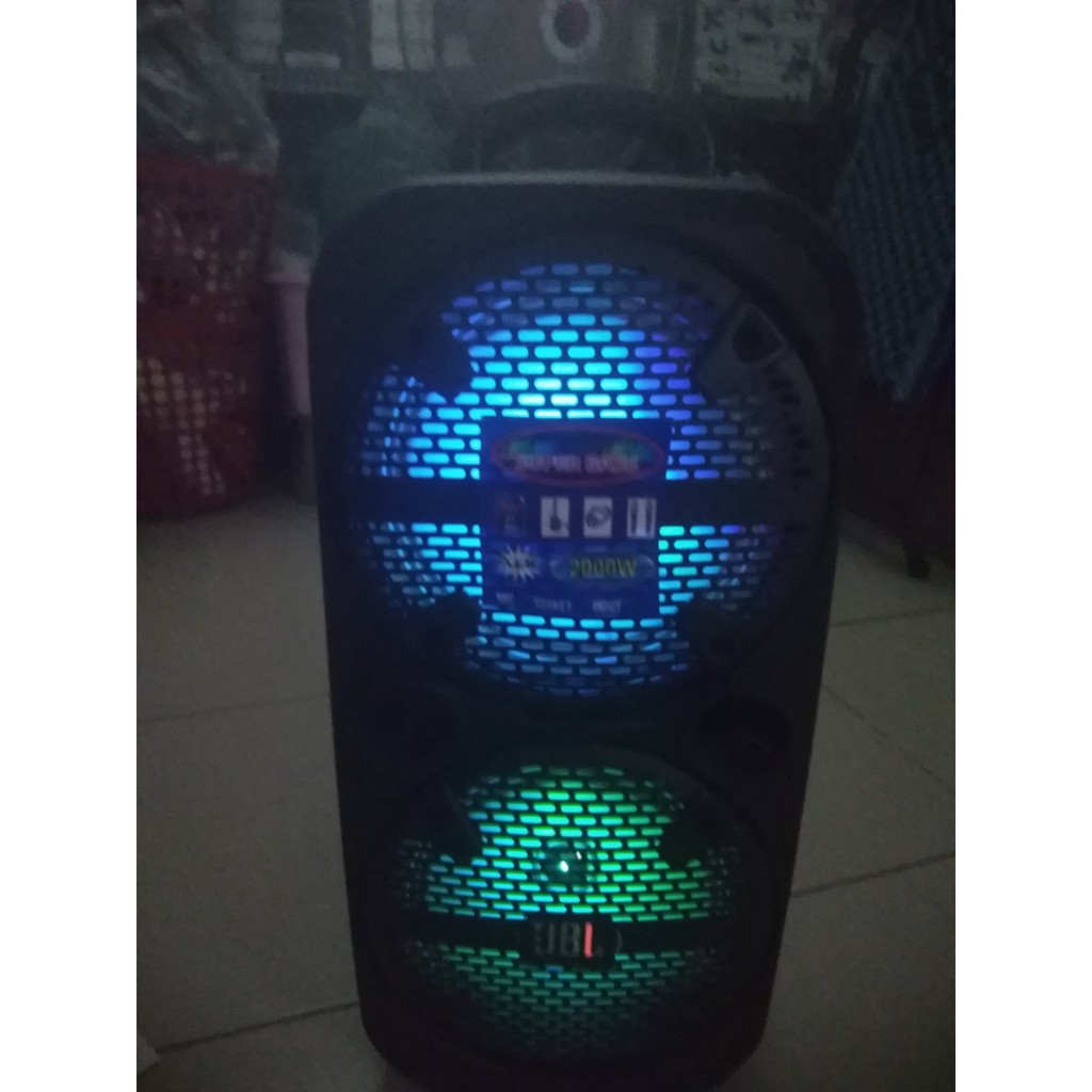 loa keo bose k6 cực hay 2 BASS loa 200w 1 míc ko dây VHF