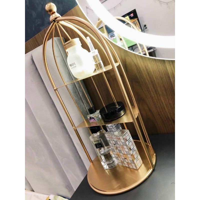 [SALE 3.3 CỰC RẺ] combo 10 kệ lồng chim đựng mỹ phẩm nước hoa