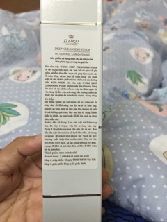 Sữa rửa mặt D’ORO