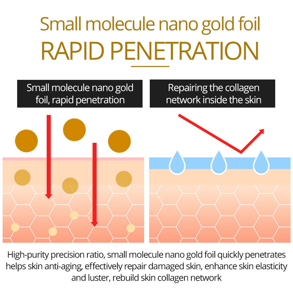 [Hàng mới về] Tinh chất vàng 24k giúp chống lão hóa và dưỡng ẩm cao cấp
