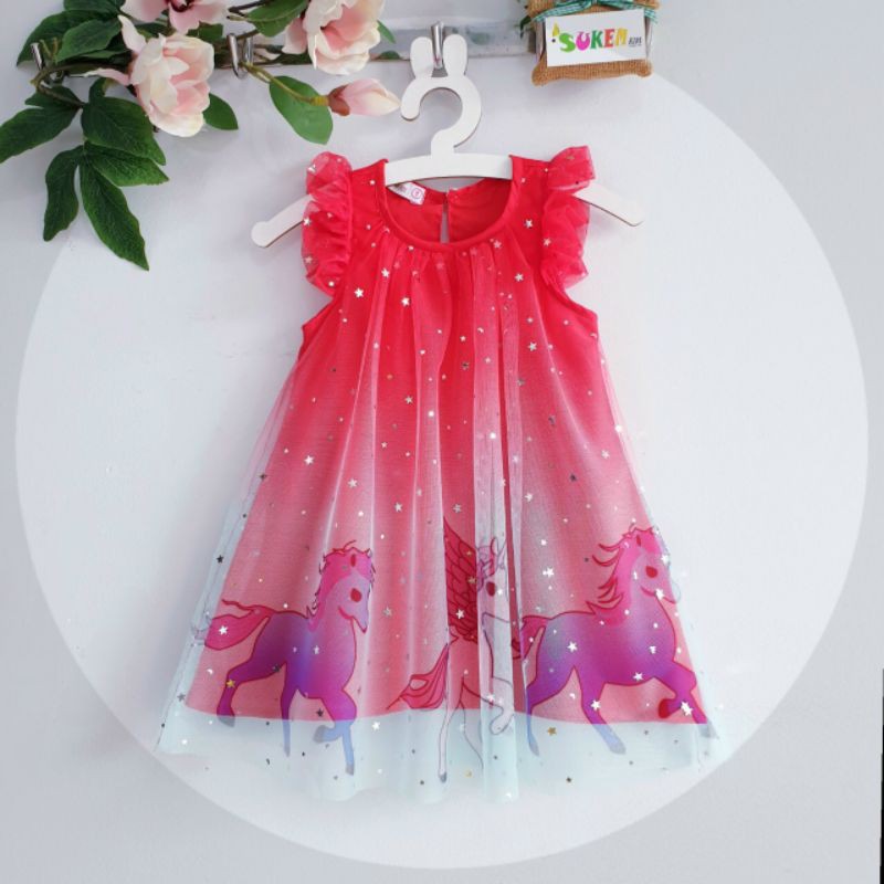 Đầm pony công chúa voan đẹp cho bé gái (size 1-14 từ 8-40kg)