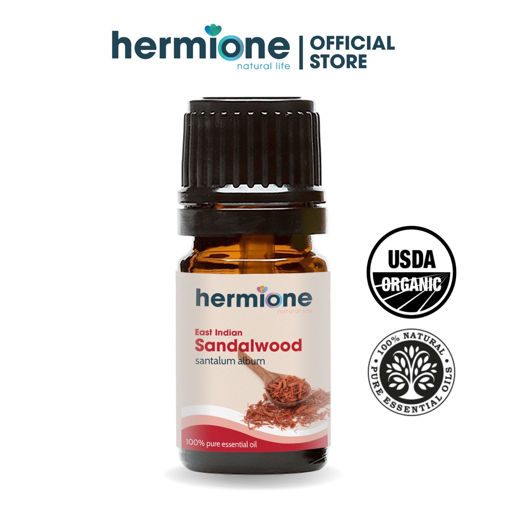 Tinh Dầu Đàn Hương Sandalwood Hermione Natural Life, Cao Cấp Nhập Khẩu, 100% Thiên Nhiên Nguyên Chất, Xông Thơm Phòng