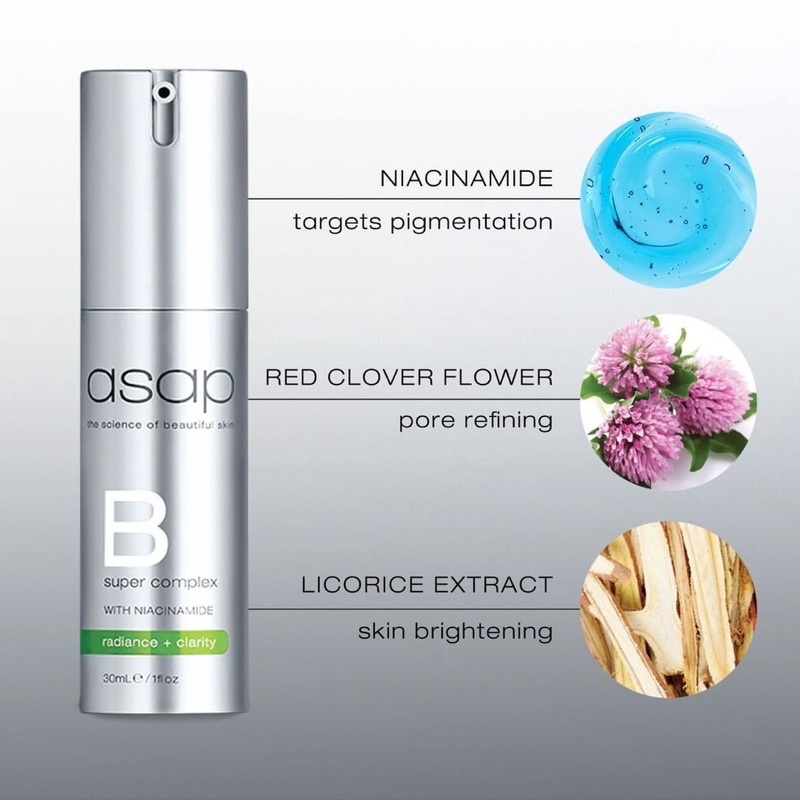 Tinh chất serum tái tạo da ngừa mụn mờ sẹo nhăn thâm Asap super B complex