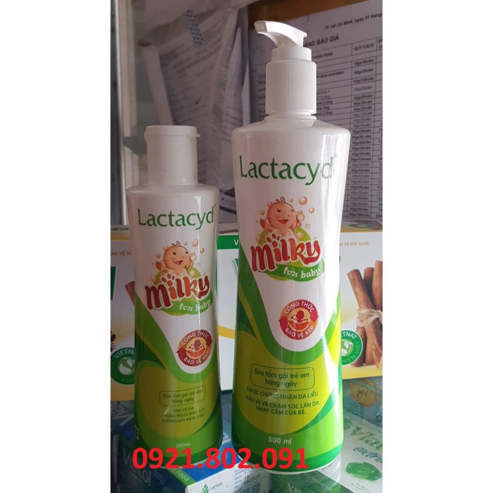 Lactacyd milky sữa tắm gội trẻ em hằng ngày