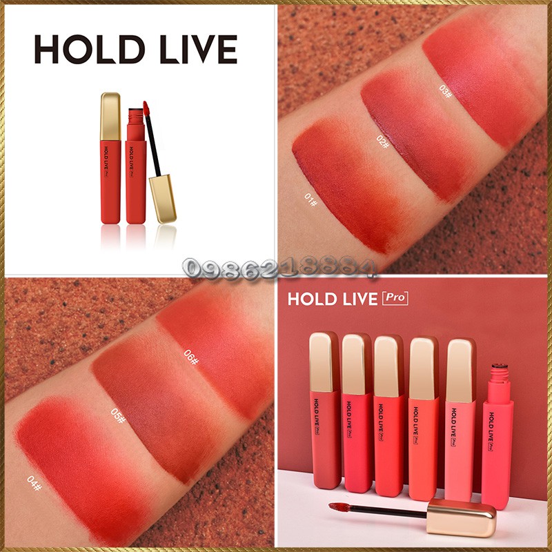 Son kem lì Hold Live Pro Air Soft Mist Lip Glaze bản Dupe Cloud Lip Tint HAS1