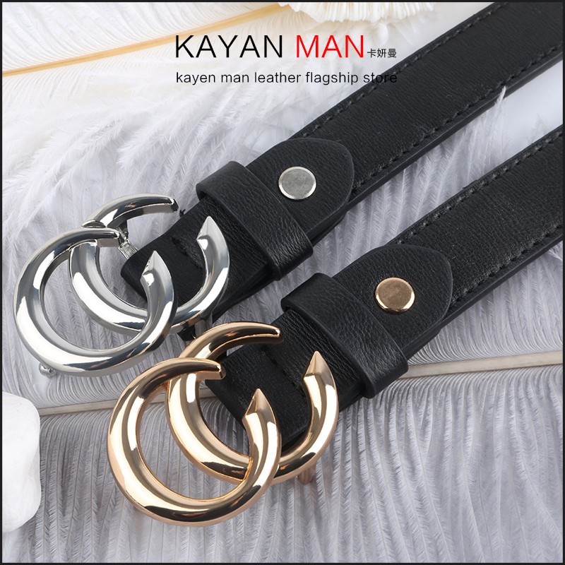 Thắt Lưng Denim Phong Cách Hàn Quốc Đơn Giản Dành Cho Nữ