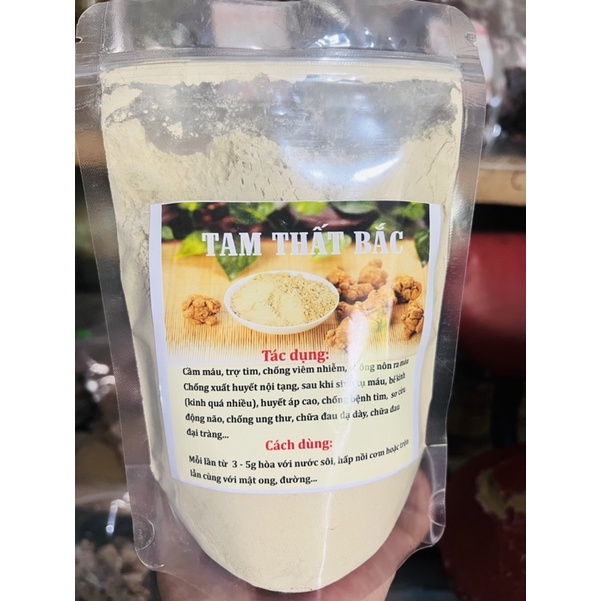 BỘT TAM THẤT BẮC CHUẨN 100G ( Hàng 50-52 củ 1kg to)
