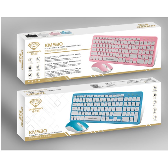 Combo bàn phím chuột không dây màu hồng / Trắng / Đen | BigBuy360 - bigbuy360.vn