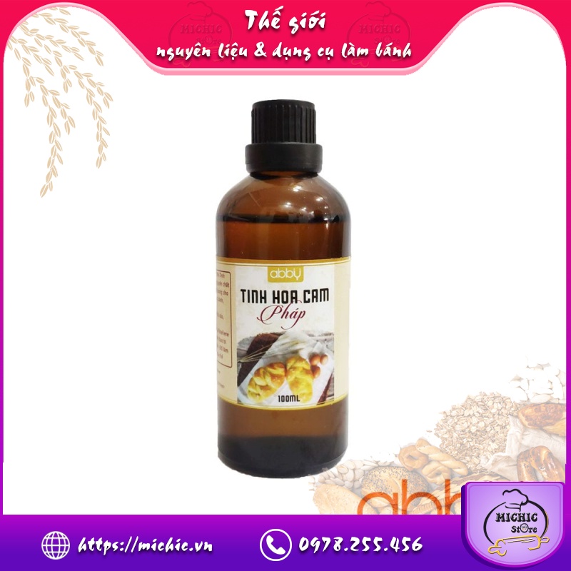 Tinh hoa cam Pháp Pateliere 100ml - MiChic Store - Thế giới nguyên liệu và dụng cụ làm bánh