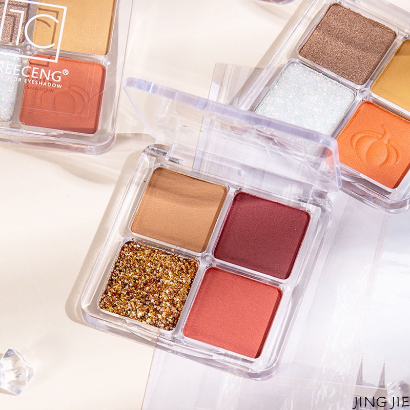 Bảng phấn mắt bốn màu sắc lấp lánh JINGJIE | BigBuy360 - bigbuy360.vn
