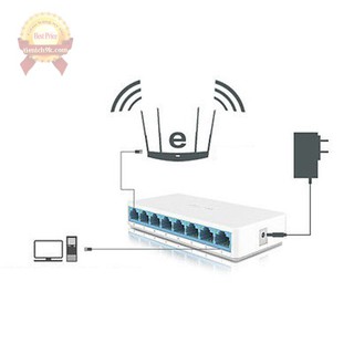 Switch thiết bị chia mạng 8 cổng Lan Hub router Mercury S108C tốc độ cao – Bảo hành 24 tháng