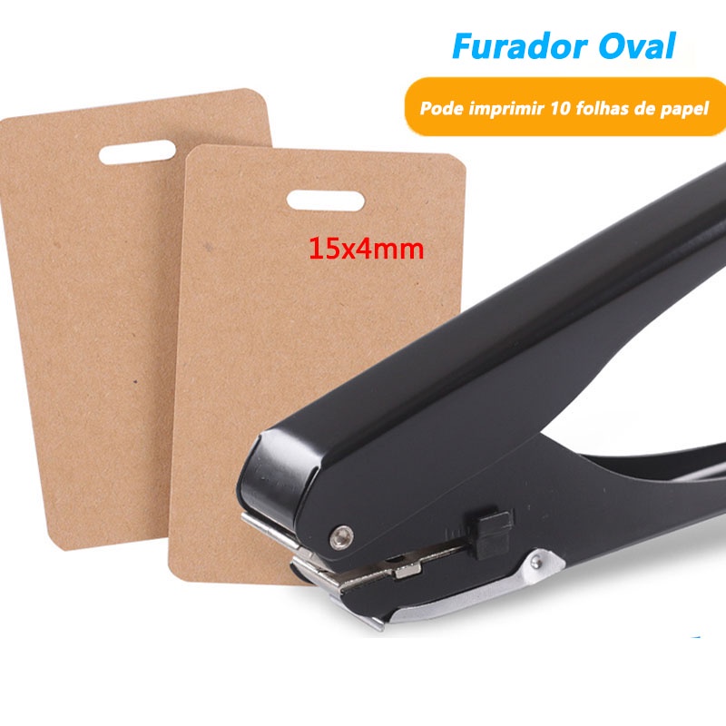 Kìm bấm lỗ hình bầu dục 4 * 15mm Đục giấy