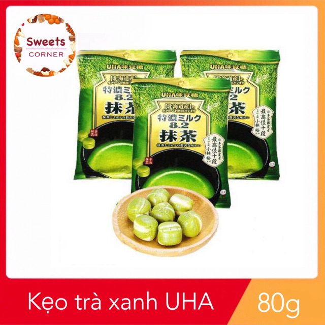 Kẹo trà xanh Nhật Bản UHA Tokuno 84g ( 4 vị )