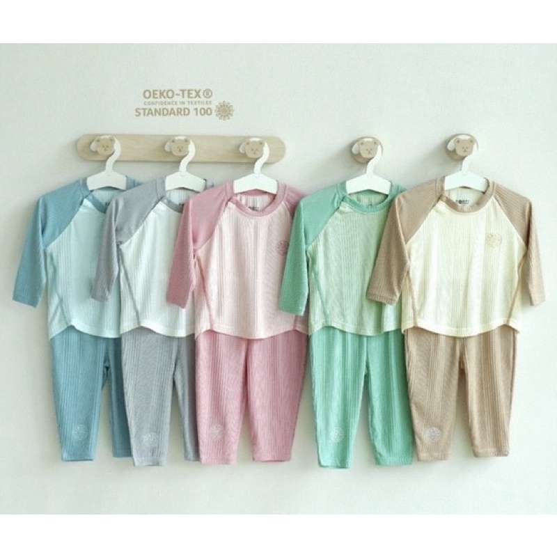 Hrnee Bộ dài tay Modal Organic size 9m-4y