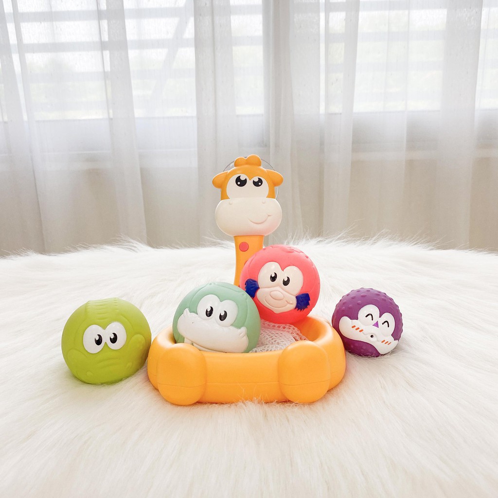 [Haobaby shop] Set vợt thú Hươu cao cổ - Đồ chơi nhà tắm 2020