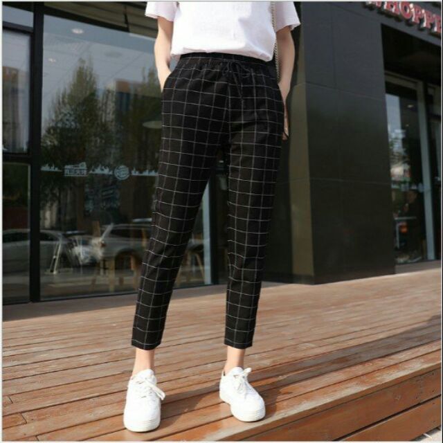 Quần sọc caro UNISEX nam nử đang hot A-019