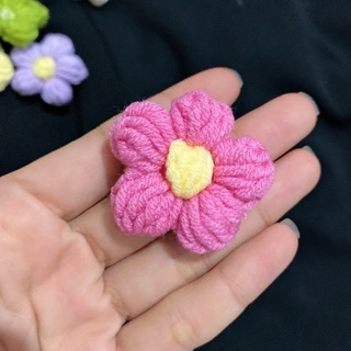 set 3 HOA MÓC LEN SIZE 4CM không ghim cài