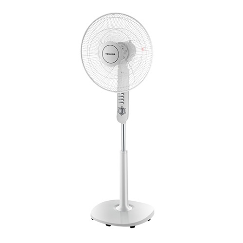 Quạt đứng Toshiba F-LSA10VN 5 cánh hẹn giờ tắt không remote màu xám - Bảo hành hãng 12 tháng
