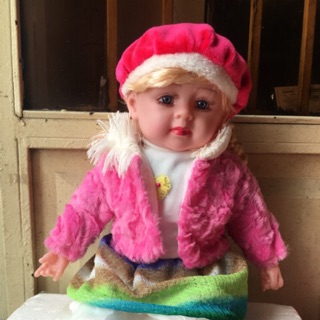 Búp bê biết phát nhạc mình nhồi bông mềm dài 60 cm. nặng 800g