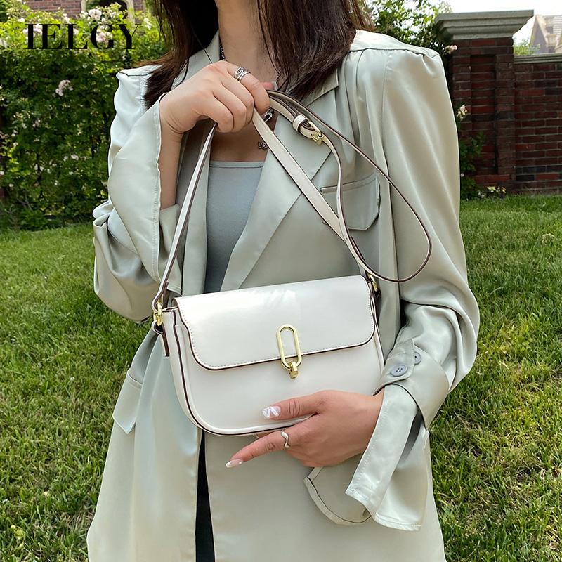 Túi Đeo Vai Bằng Da Pu Màu Trơn Thời Trang Cho Nữ