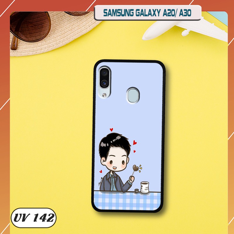 Ốp lưng Samsung Galaxy A20/ A30 lưng nhám viền dẻo