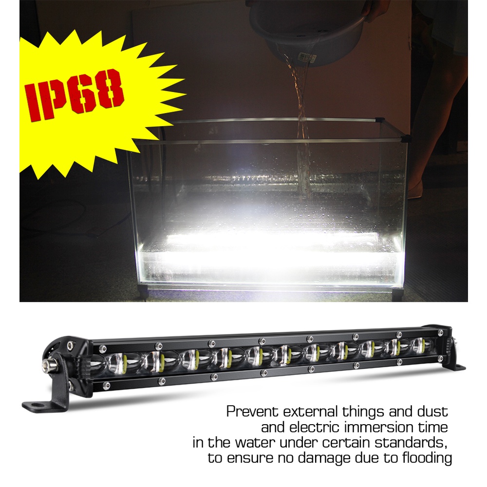 Bảng Đèn LED 6D 12V 24V 8" 14" 20" 26" 32" 38" 44" 50" Inch Gắn Đèn Sương Mù Cho SUV 4X4