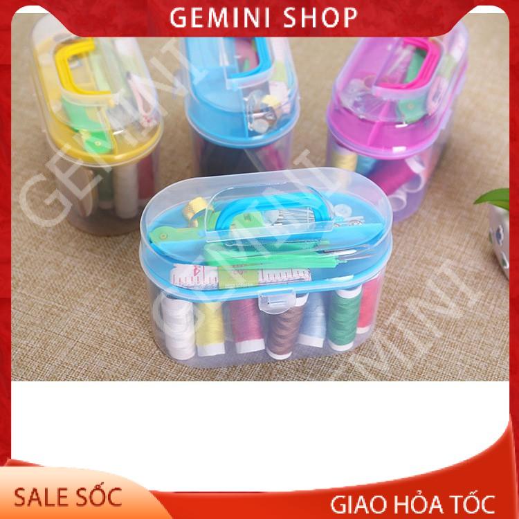 Bộ Hộp Kim Chỉ Đa năng K16 24 món May Vá Đầy Đủ Gia Đình Kim Khâu, Chỉ Kéo Thước Dây loại 1 GEMINI SHOP