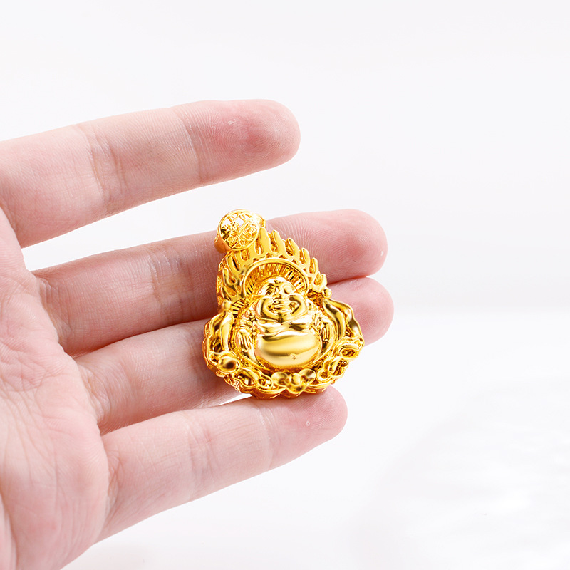 Mặt Dây Chuyền Hình Tượng Phật Mạ Vàng