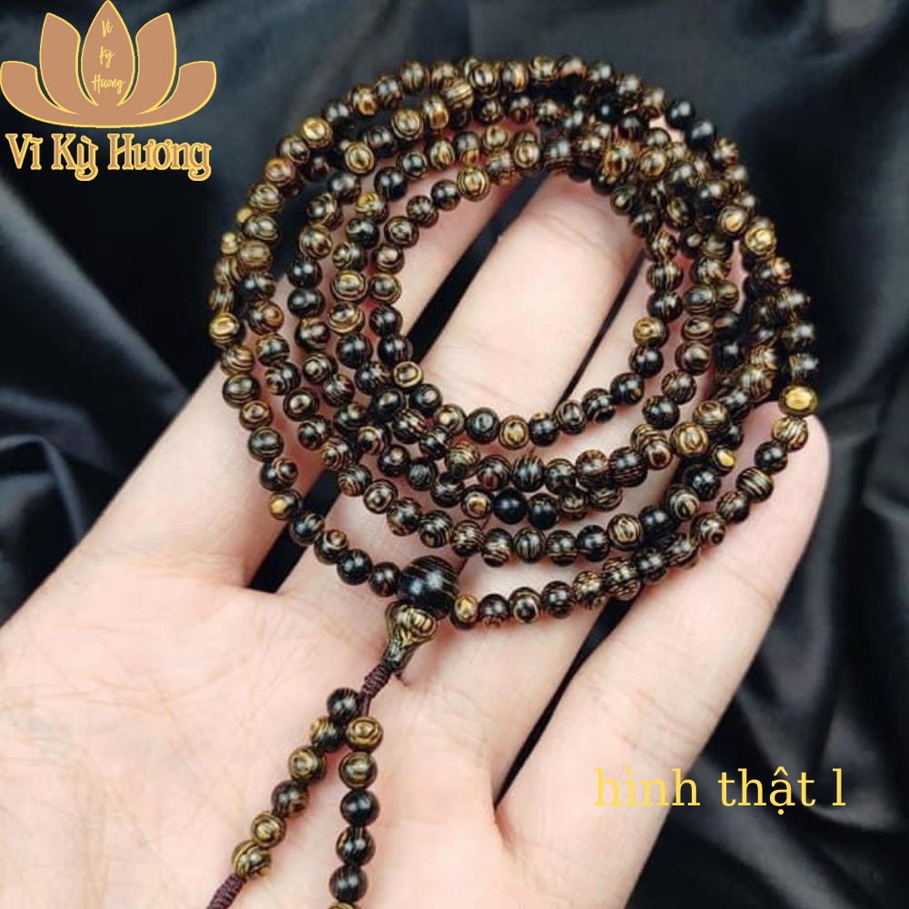 Vòng Tay Trầm Hương Sánh Chìm 216 hạt size 4mm Vĩ Kỳ Hương ,Cam Kết 100% hàng chất lượng trầm hương tự nhiên | BigBuy360 - bigbuy360.vn