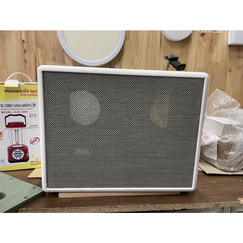 Box loa bọc da hoàn thiện.