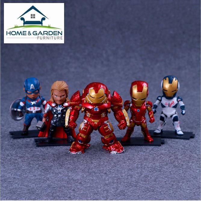 Mô hình 5 nhân vật Marvel Avenger cao cấp 9cm