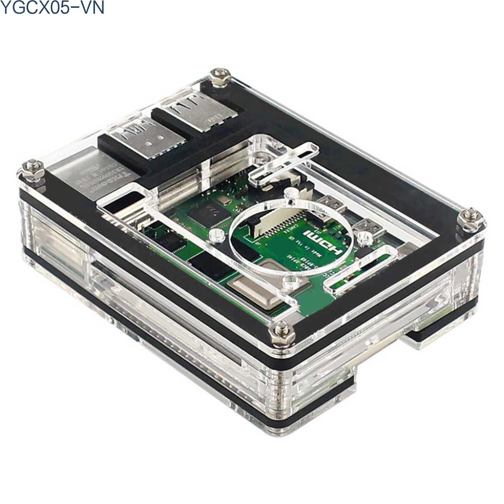 Vỏ Acrylic Trong Suốt 9 Lớp Cho Raspberry Pi 4 Model B | BigBuy360 - bigbuy360.vn