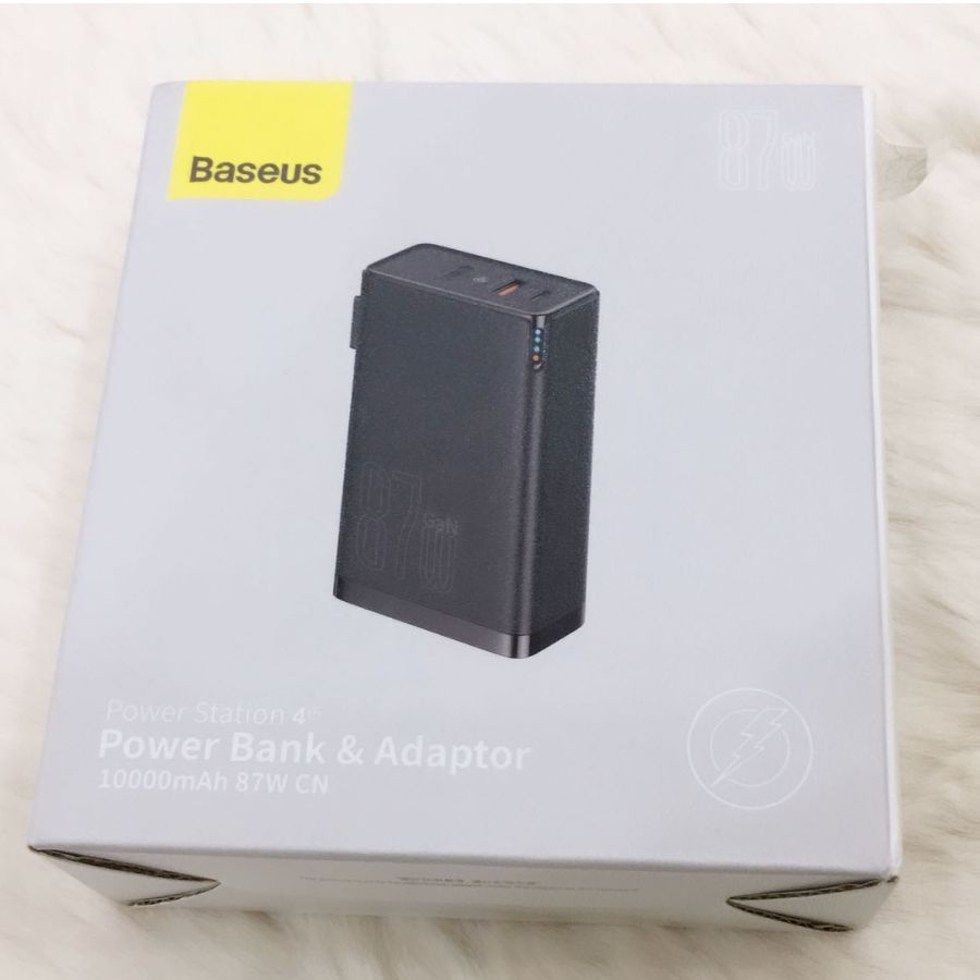 Sạc nhanh kiêm pin sạc dự phòng Baseus 87w cho laptop smartphone