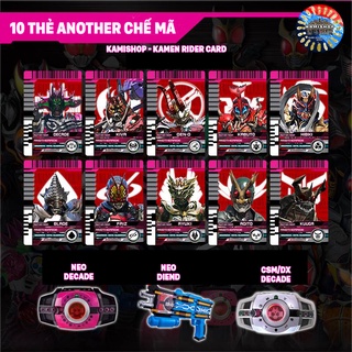 Thẻ bài Set 10 thẻ Another Rider chế mã đọc trong DX/CSM/NEO DECADE - CSM/NEO DIEND - Kamishop Kamen Rider Card