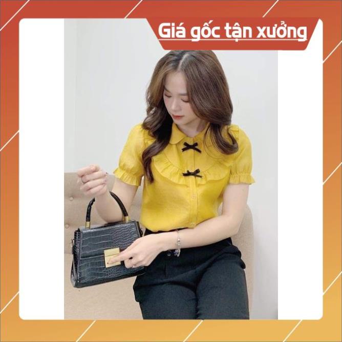 [Chất lượng số 1] Áo Sơ Mi Nữ Công Sở, Dáng Suông 💖Gloria Shop💖 Sơ mi đính nơ, dáng basic dễ phối đồ SMK1 | BigBuy360 - bigbuy360.vn