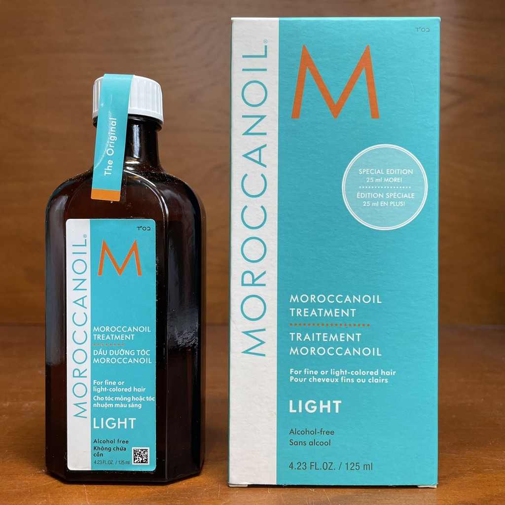 {Chính hãng} Tinh dầu dưỡng dành cho tóc mỏng hoặc nhuộm màu sáng Moroccanoil Light 125ml