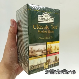 Trà ahmad 4 vị classic tea hộp 20 gói