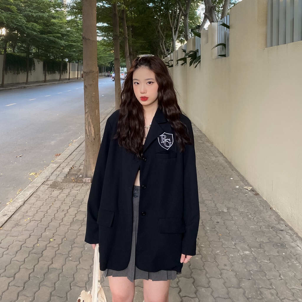 Áo Khoác Blazer School REGODS Unisex Form Rộng ( BLAZER SCHOOL )