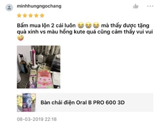 Bàn chải đánh răng điện Oral-B Pro600
